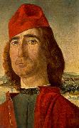 CARPACCIO, Vittore Portrait of an Unknown Man with Red Beret dfg china oil painting reproduction